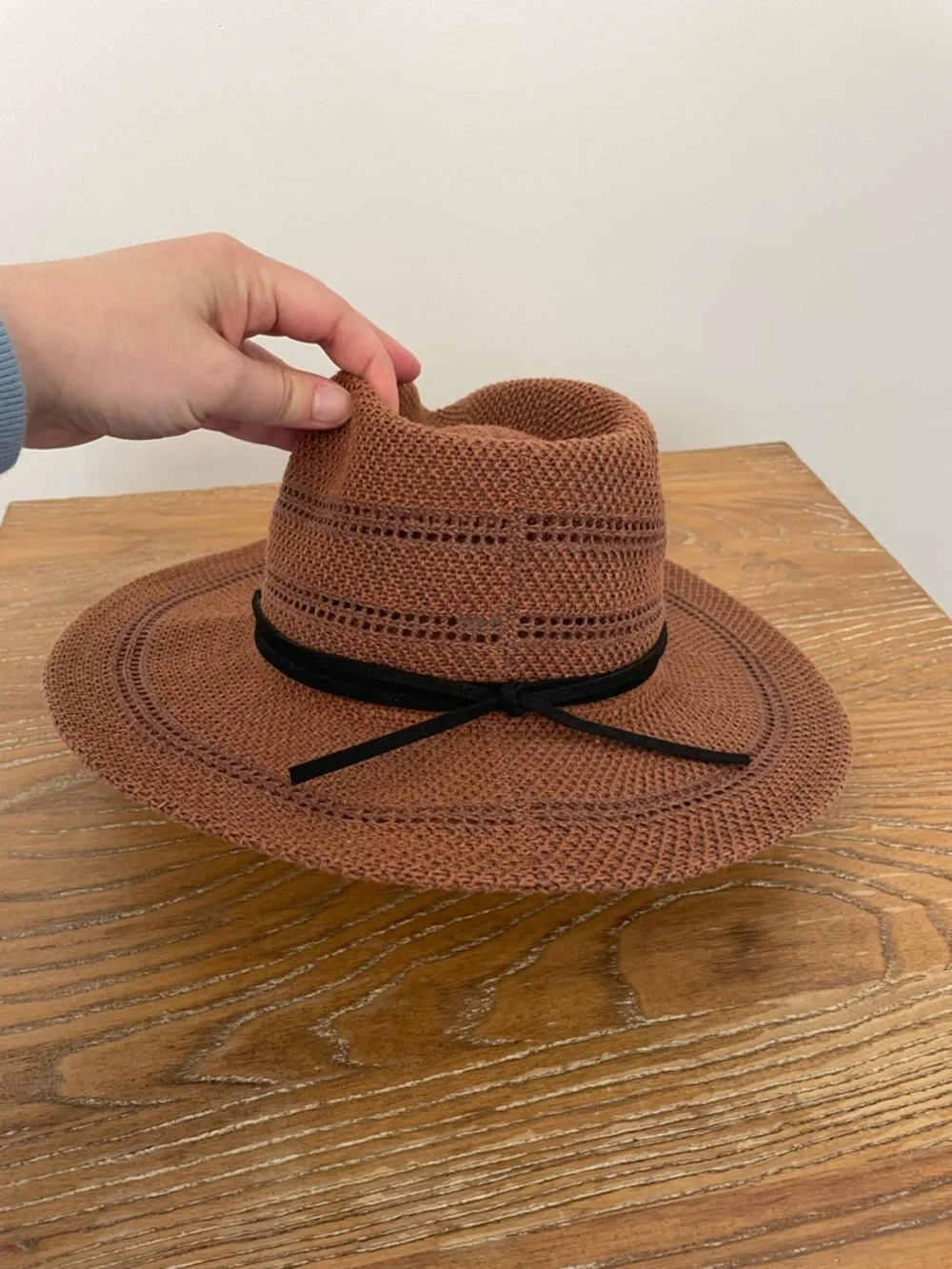 Four Buttons Brown and Black Western Fringe Festival Coastal Cowgirl Summer Hat